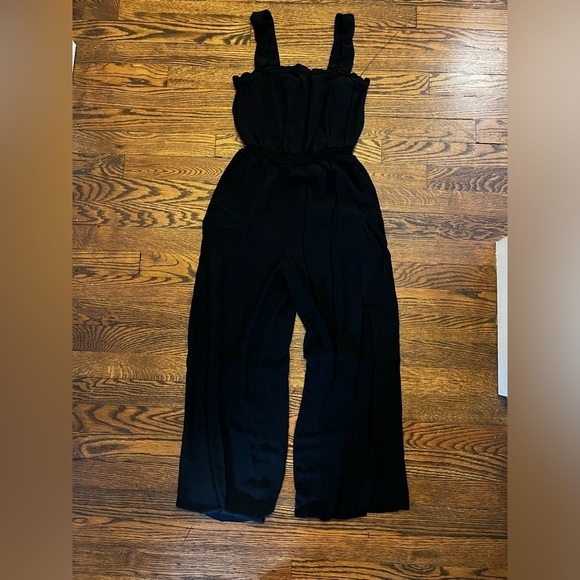 Madewell | Women’s | Smocked | Tank | Jumpsuit | Pockets | Black | Size 00 - Picture 3 of 8